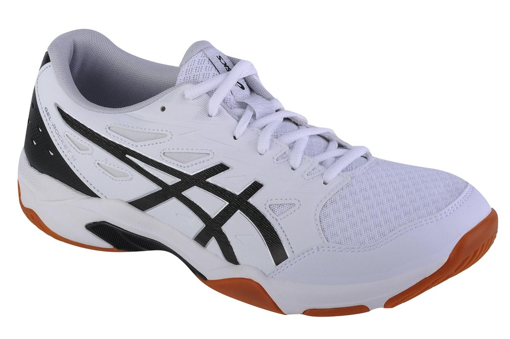 Asics Gel Rocket 11 - White / Pure Silver - Chaussure de Squash / Racquetball (40.5)