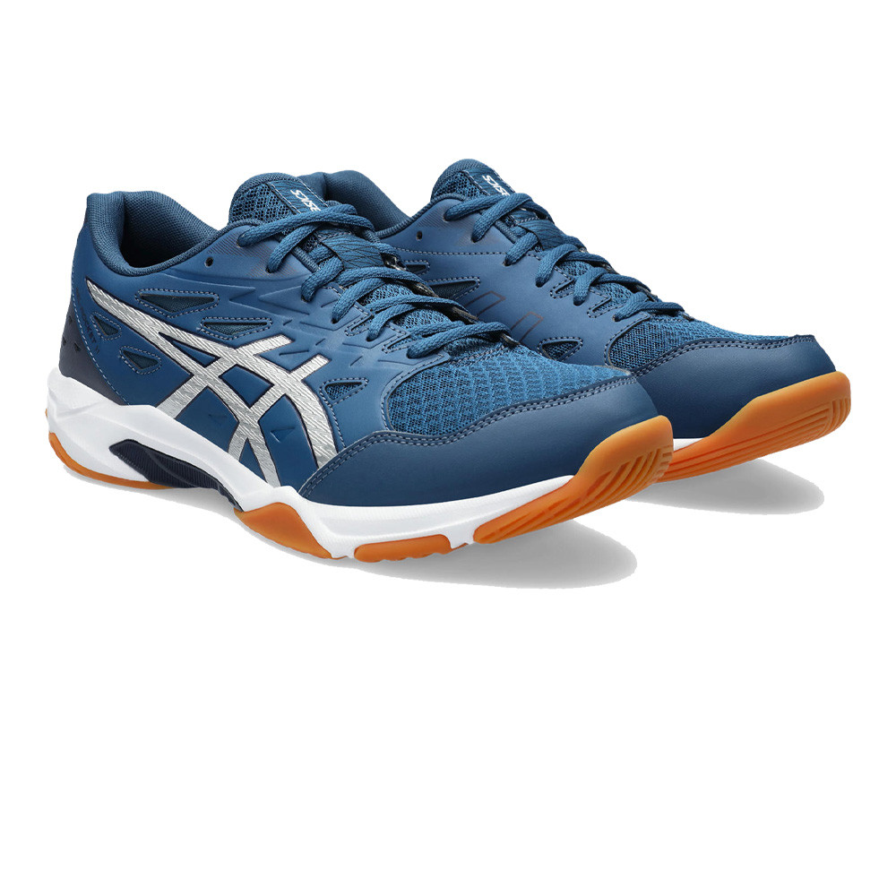 Asics Gel Rocket 11 - Mako Blue / Pure Silver - Chaussure de Squash / Racquetball