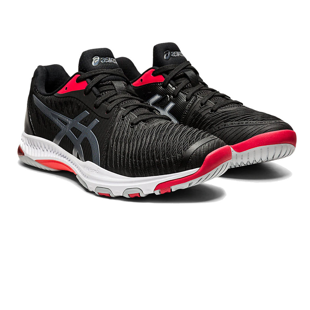 Asics Netburner Ballistic FF 2 - Black / Carrier Grey - Squash / Racquetball Shoe
