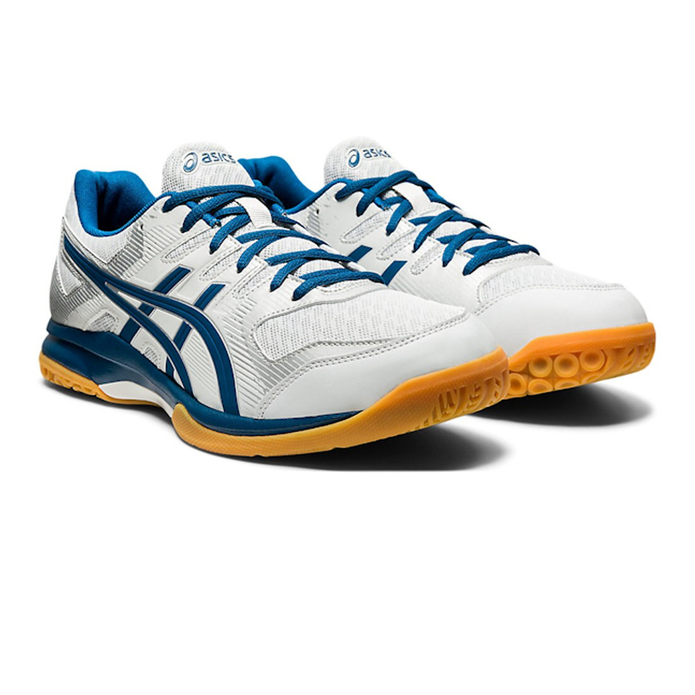 Asics Gel Rocket 9 - Glacier Grey / Mako Blue - Squash / Racquetball Shoe