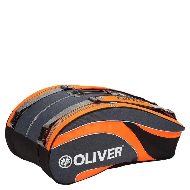 Oliver Triple Bag XL - Grey / Orange - Squash Bag