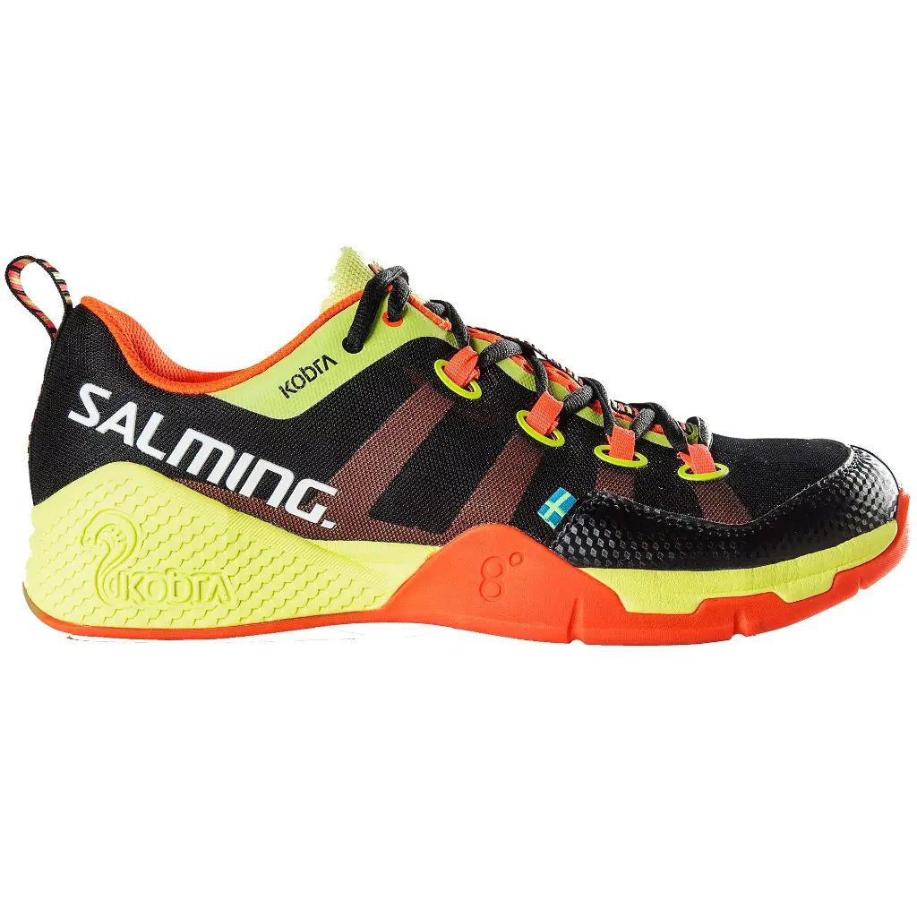 Salming Kobra - Black / Shock Orange - Squash / Racquetball Shoe
