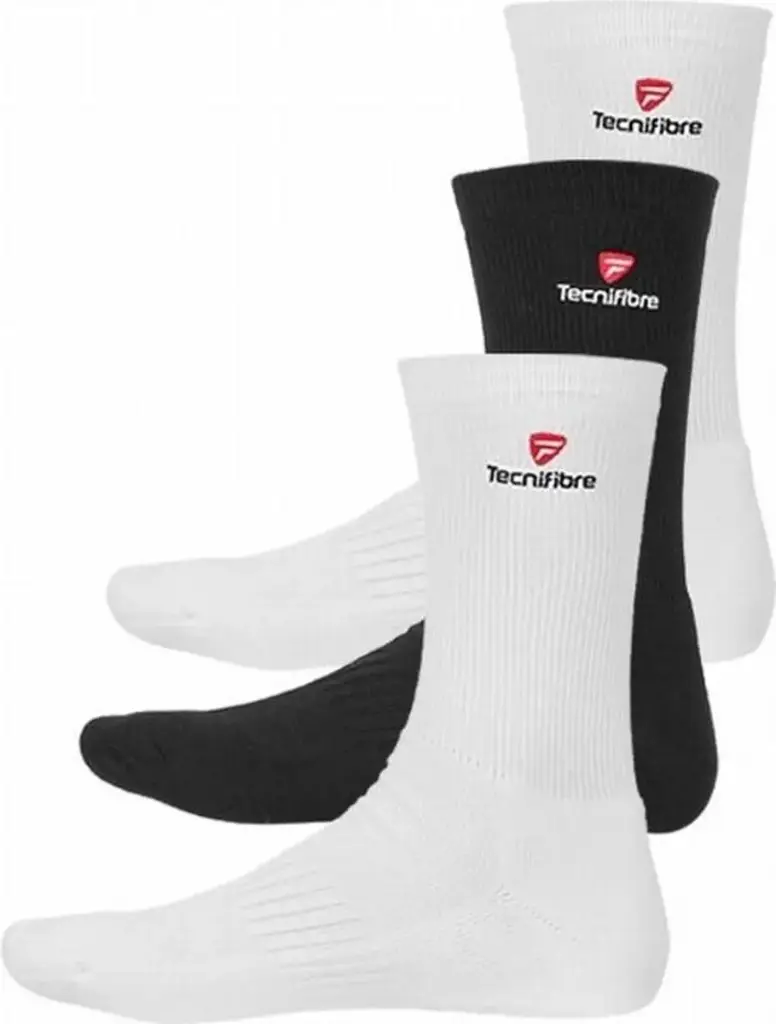 Tecnifibre - Noir / Blanc - 3 Paires de Chaussette