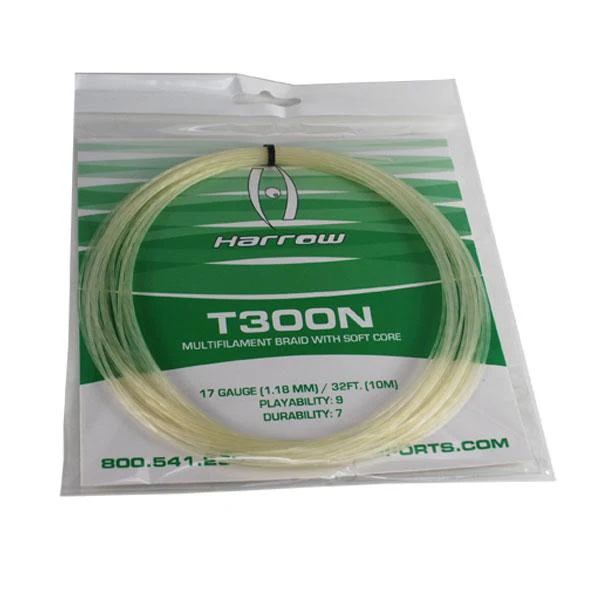 Harrow T300N - Blanc - Bobine Cordage de Squash 10m en vrac
