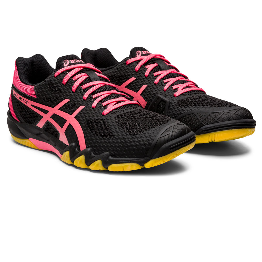 Asics Gel Blade 7 - Black / Pink Cameo - Squash / Racquetball Shoe (39)