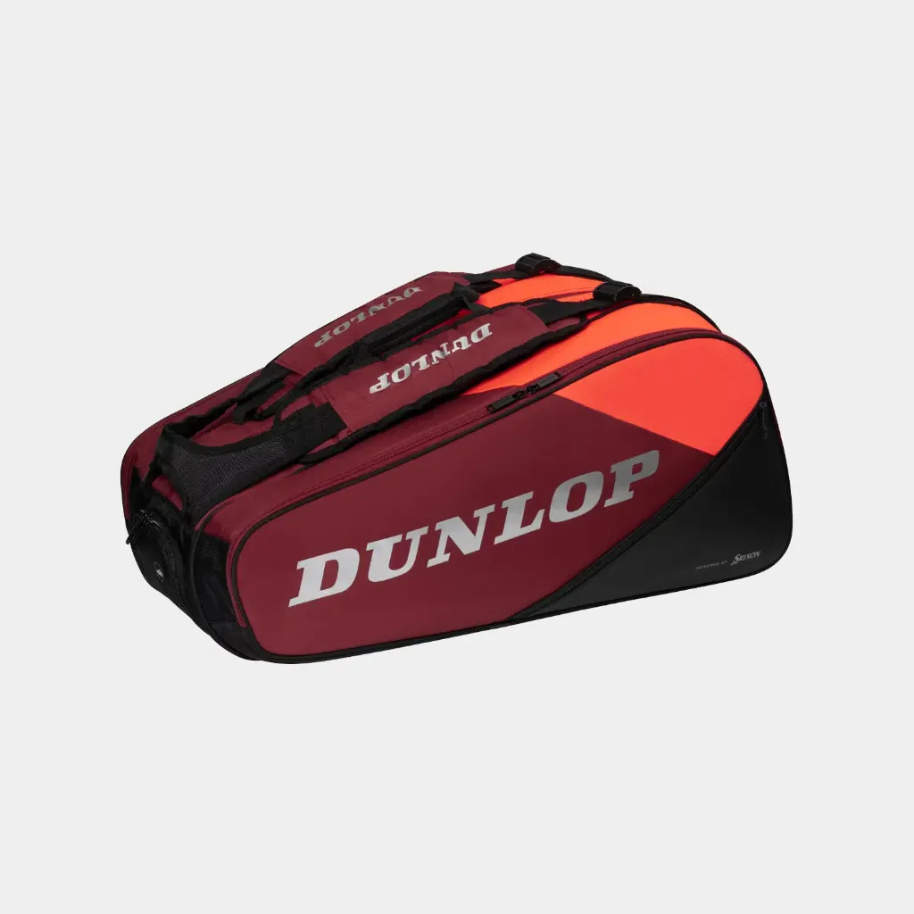 Dunlop CX PSA 12 Rackets - Black / Red - Squash Bag