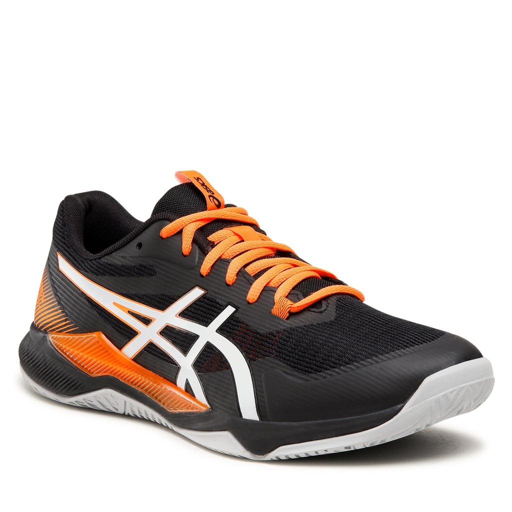 Asics Gel Tactic - Black / Shocking Orange - Chaussure de Squash / Racquetball