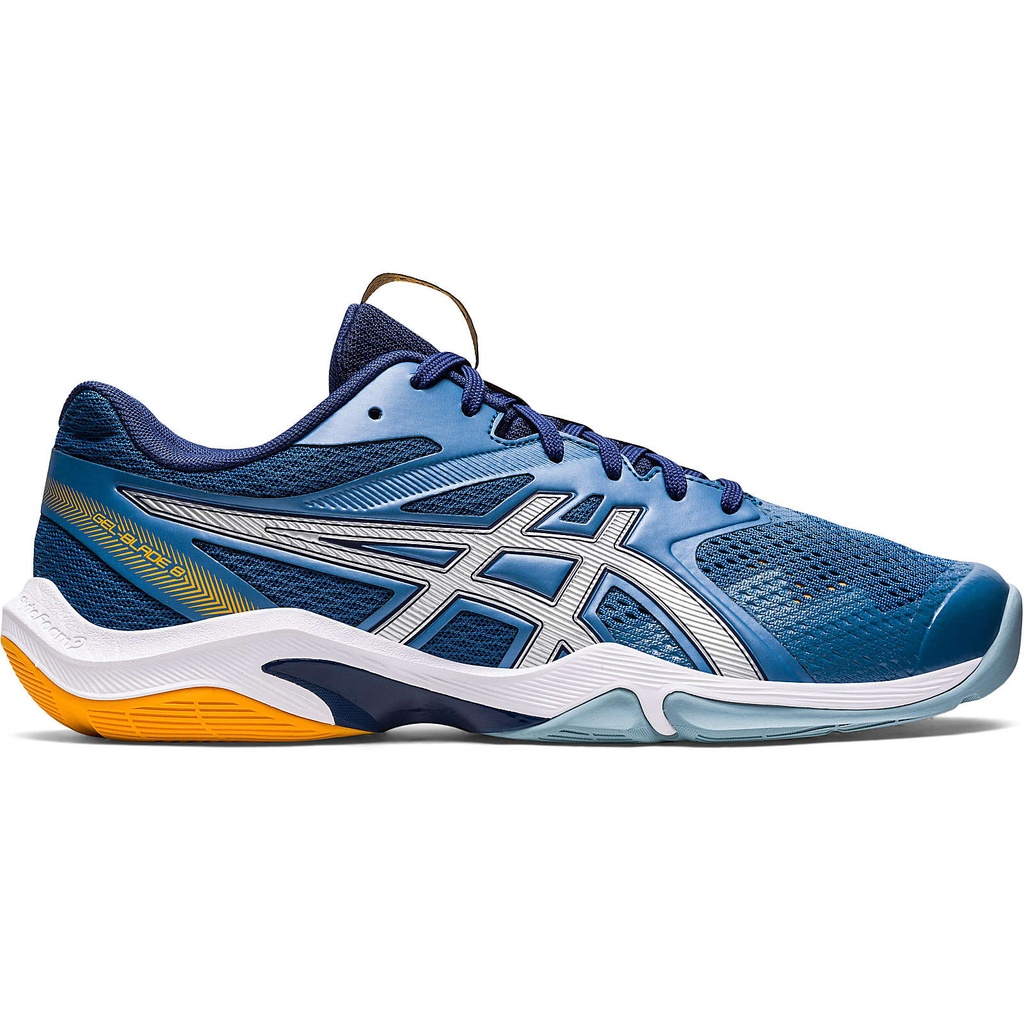 Asics Gel Blade 8 - Azur / Pure Silver - Chaussure de Squash / Racquetball
