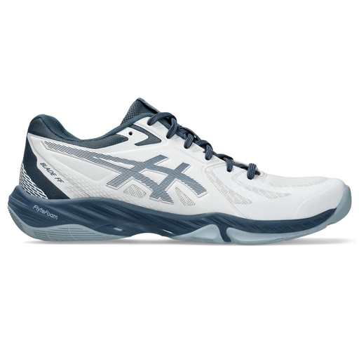 Asics Blade FF - White / Vintage Indigo - Chaussure de Squash / Racquetball