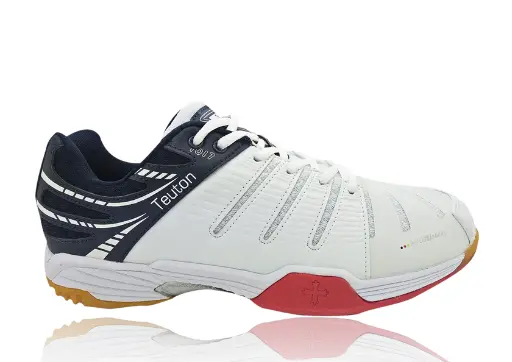 Teuton Boostability 1017 White / Navy - Chaussure de Squash